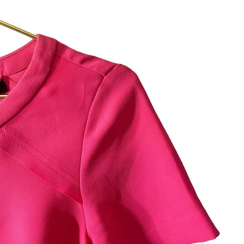 Banana Republic Flounce Dress‎ Kismet Pink Size 4P - Picture 4 of 14